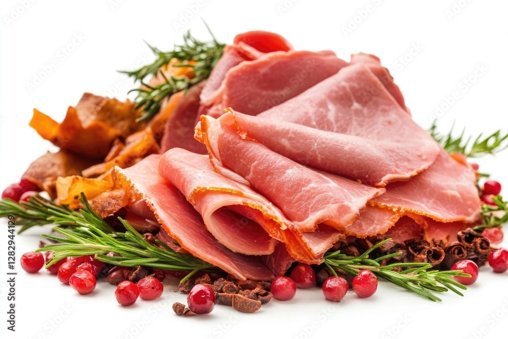 Delicious Ham Slices with Cranberries and Rosemary Delicious Ham Slices with Cranberries and Rosemary