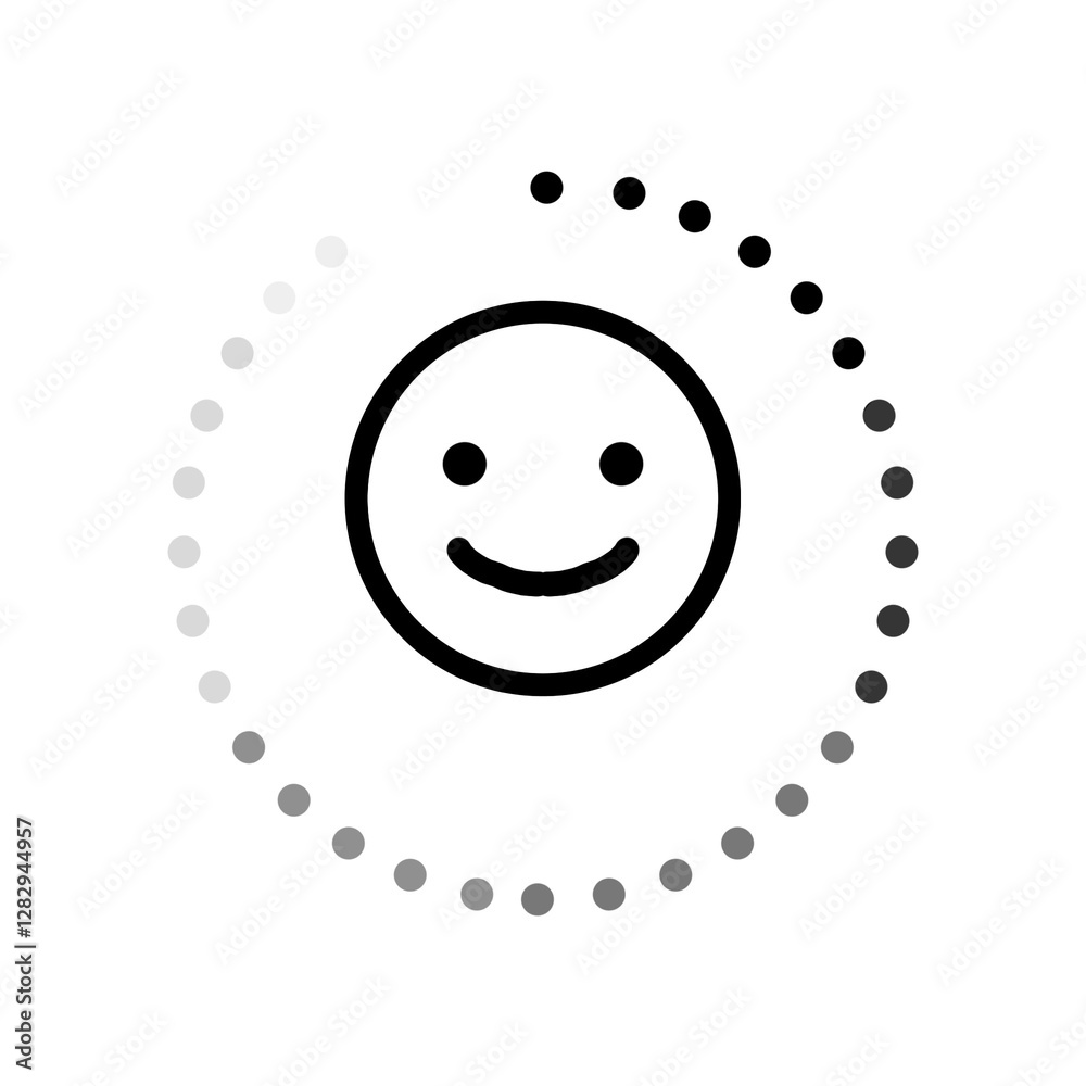 Fototapeta premium Now Loading Smile