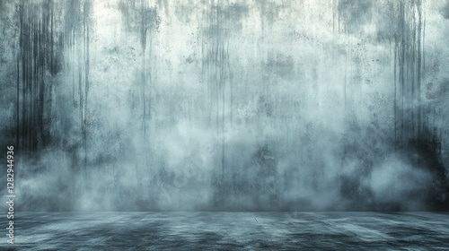 Smoky Concrete Room Background