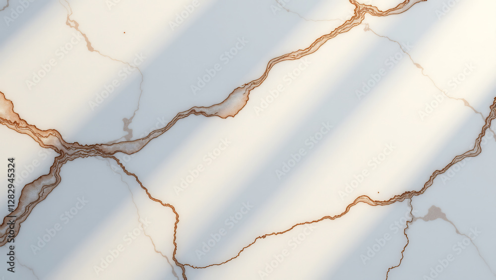 Fototapeta premium Serene Marble Canvas: Wavy Imperfect Veins in Soft Light