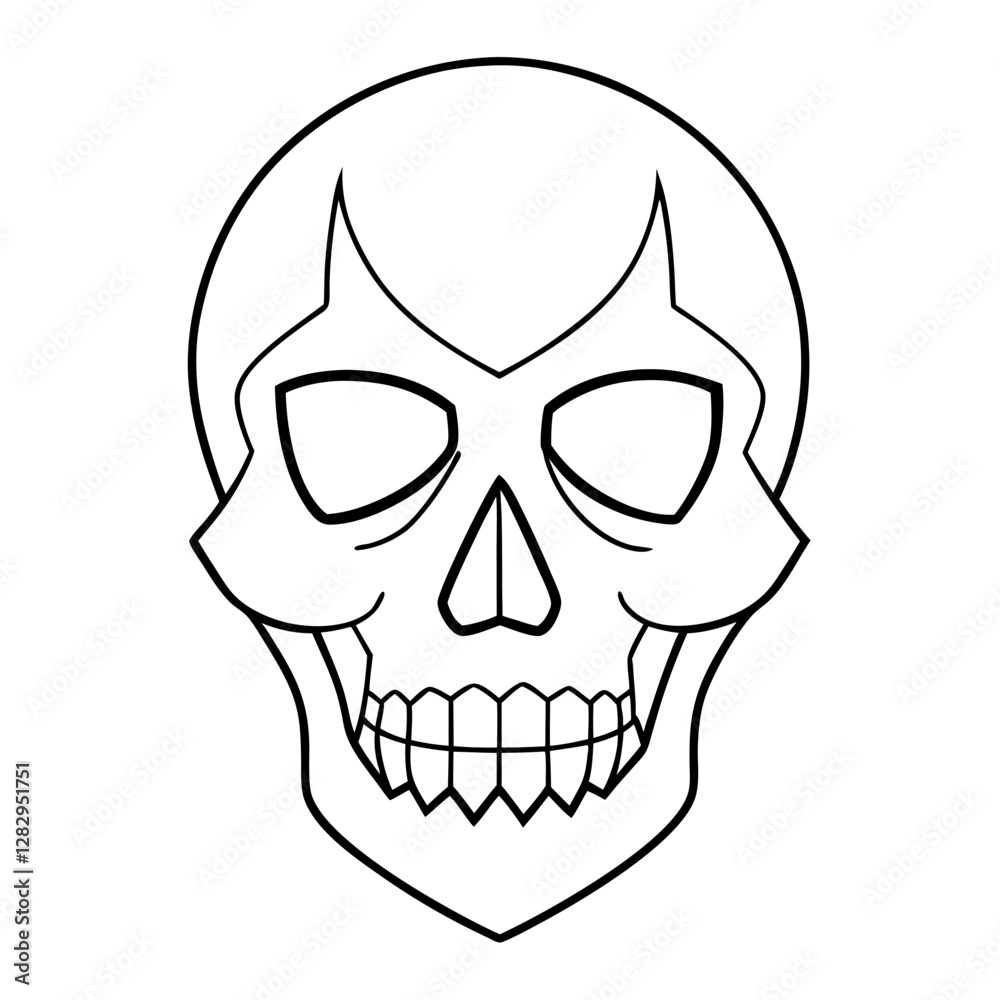 Fototapeta premium Vintage Skull Vector Illustration Perfect for Posters and Apparel