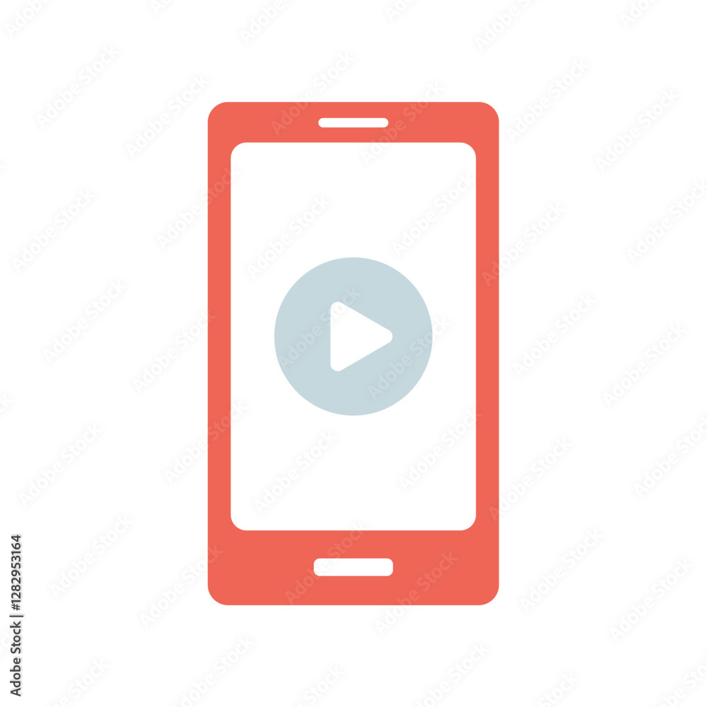 Icon a online video, isolated against a clean background. Icon a online video, isolated against a clean background.