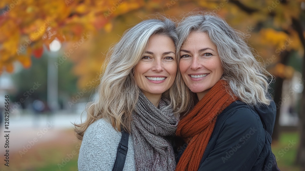 joyful mother and daughter embracing in fall park sharing warm affectionate moment surrounded by golden leaves and nature beauty joyful mother and daughter embracing in fall park sharing warm affectionate moment surrounded by golden leaves and nature beauty