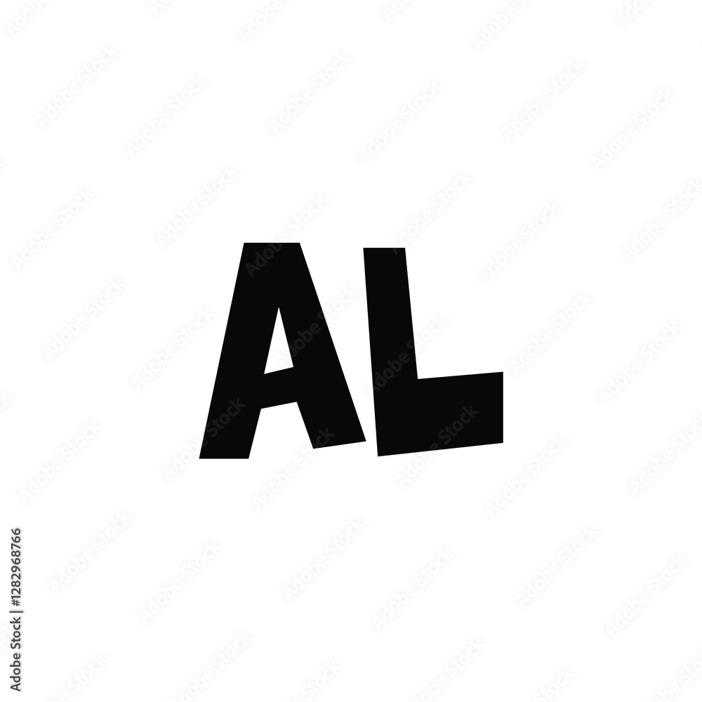 AL monogram logo design letter text name symbol monochrome logotype alphabet character simple logo AL monogram logo design letter text name symbol monochrome logotype alphabet character simple logo