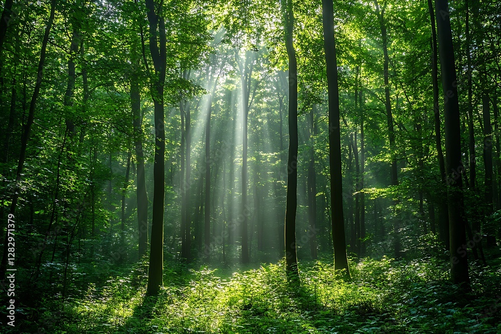 Obraz premium Morning in the forest