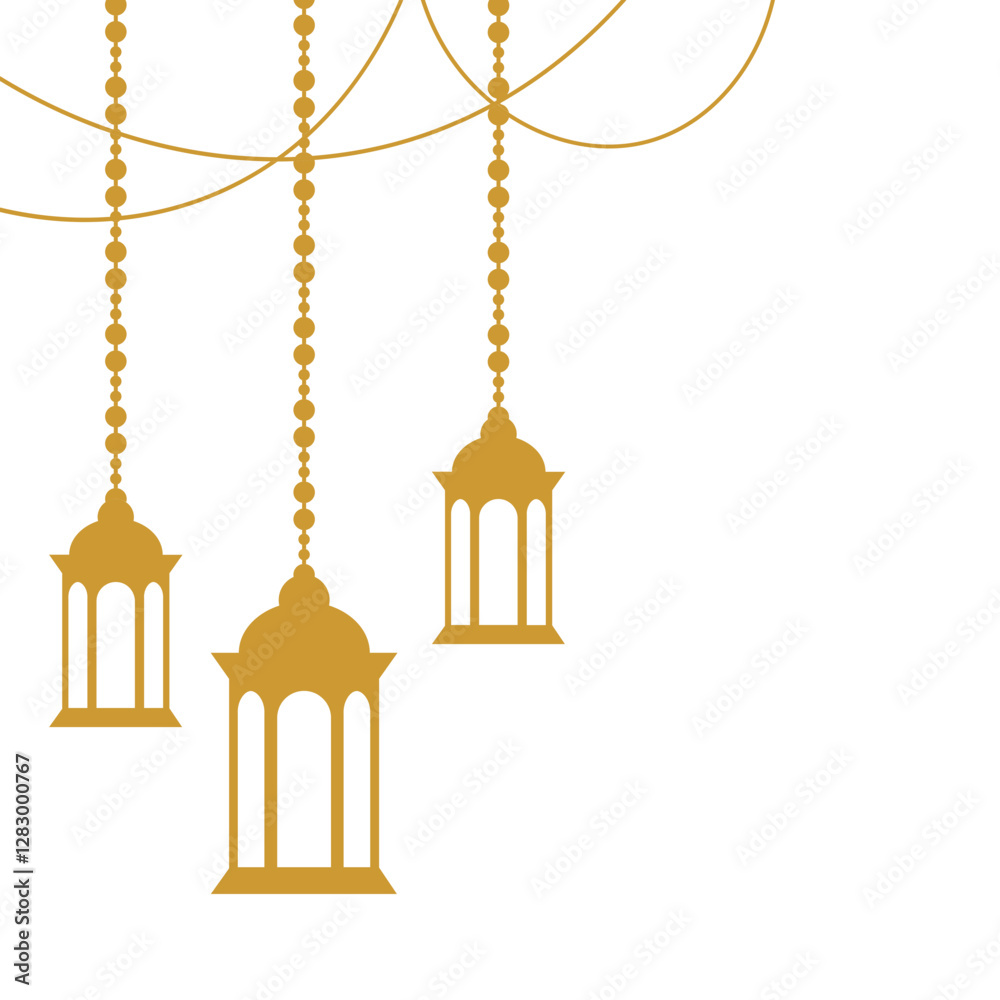 Obraz premium Islamic Lantern Corner
