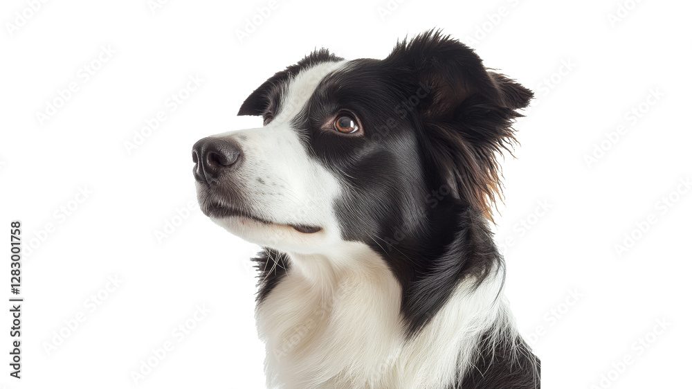 Border collie in a close up portrait Border collie in a close up portrait