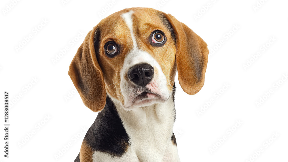 Beagle with expressive eyes and friendly demeanor Beagle with expressive eyes and friendly demeanor