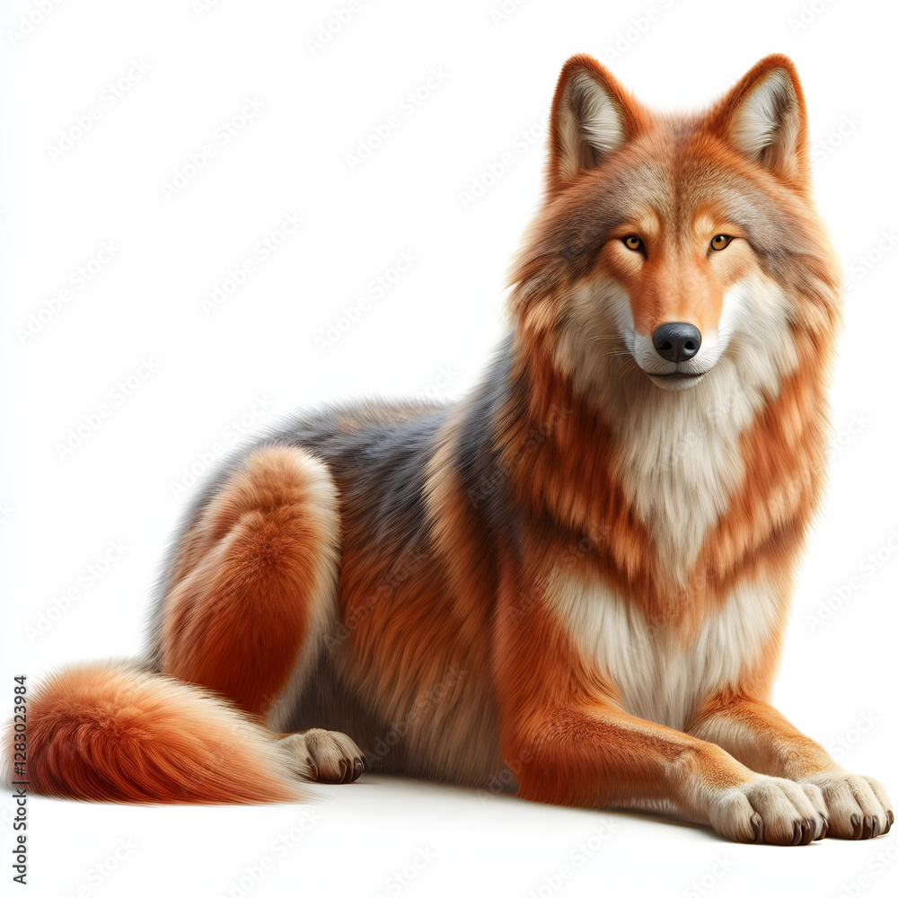 Fototapeta premium red fox vulpes 4 years old