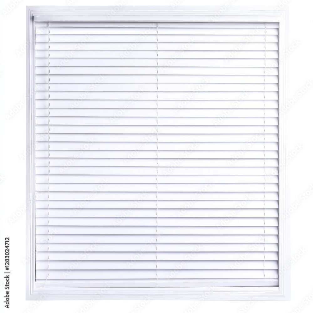 Elegant White Horizontal Blinds with High Gloss Finish and Polished Texture Elegant White Horizontal Blinds with High Gloss Finish and Polished Texture