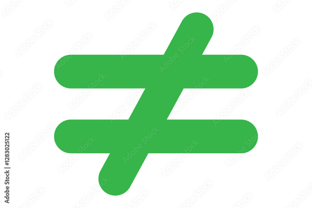 not equal icon vector not equal icon vector