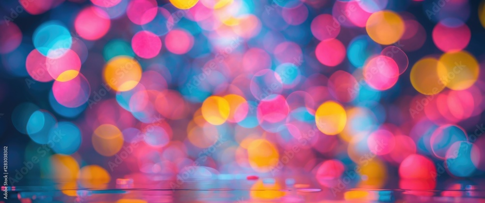 Colorful bokeh abstract background with vibrant hues creating a dreamy, festive atmosphere ideal for holiday themes or creative projects. Colorful bokeh abstract background with vibrant hues creating a dreamy, festive atmosphere ideal for holiday themes or creative projects.