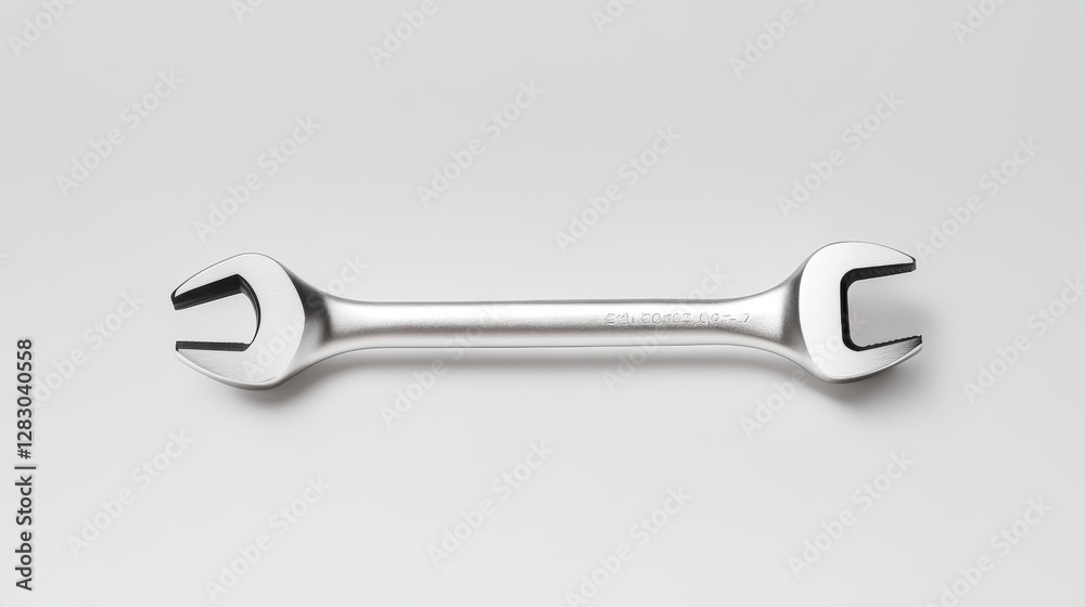 Torque wrench with a digital gauge, rubberized handle for firm grip, high-precision tool, isolated on white Torque wrench with a digital gauge, rubberized handle for firm grip, high-precision tool, isolated on white