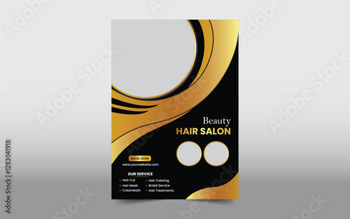 Modern Corporate Hair Salon Flyer Design Template