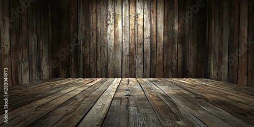 rustic wooden interior for photography and design projects