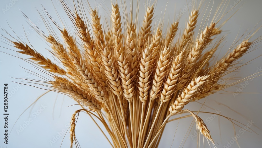 Dried wheat bunch decorative arrangement for rustic home decor and seasonal displays Dried wheat bunch decorative arrangement for rustic home decor and seasonal displays