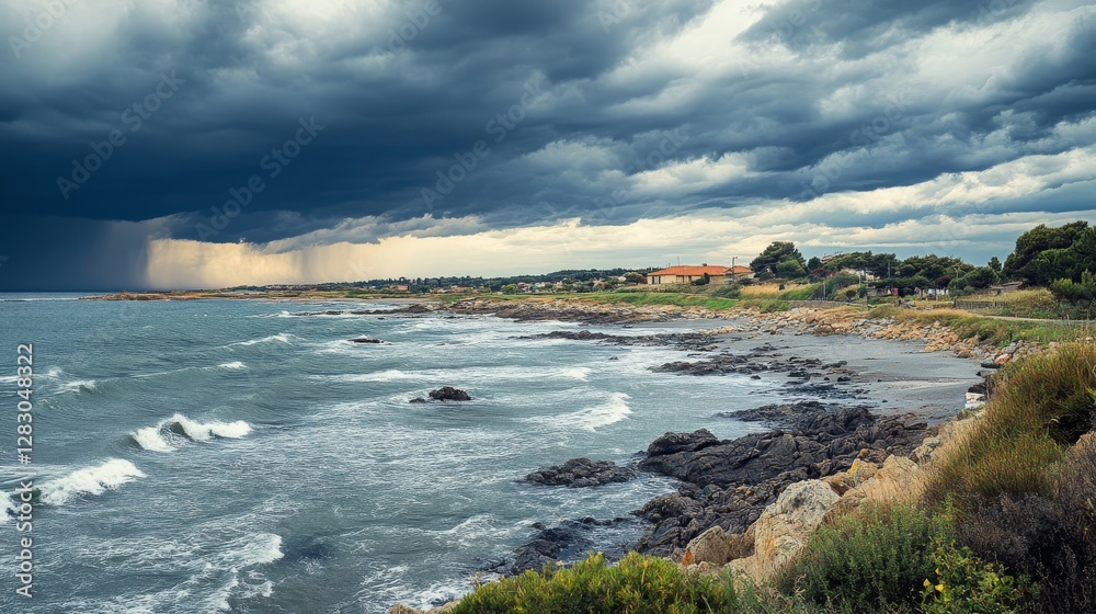 Obraz premium Stormy weather is coming. Image from a stock photo website.