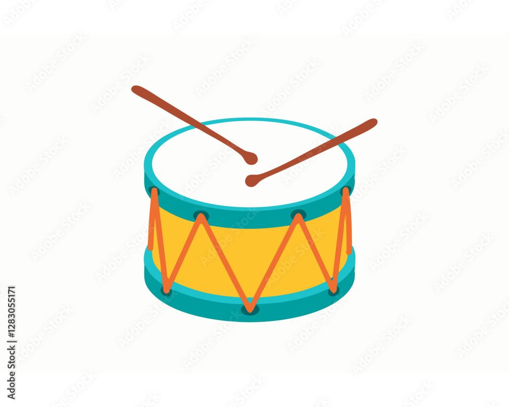 drum and drumsticks drum and drumsticks