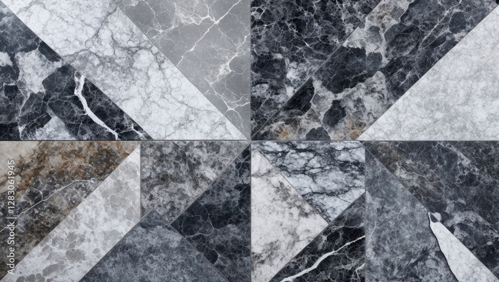 Fototapeta premium Gray and white marble stone texture abstract background for luxury interior design tiles and wallpaper in contemporary settings