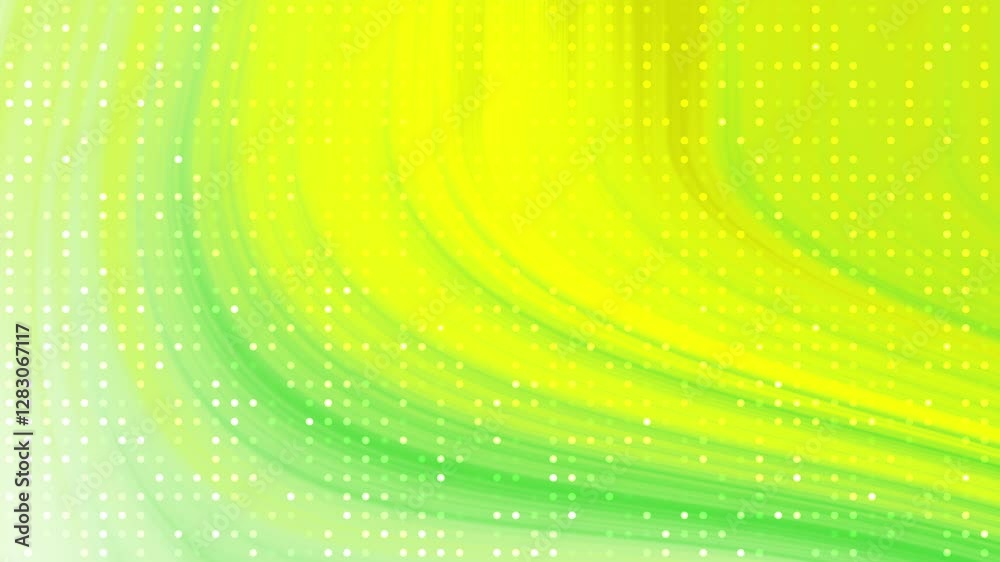 Green and yellow abstract background with white dots. Suitable for PowerPoint slides, social media graphics, packaging design, and website backgrounds.