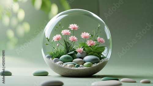 easter eggs with flowers