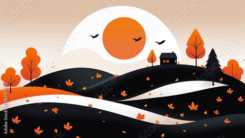 vector illustration of a halloween background