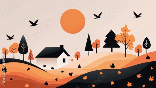 vector illustration of a halloween background