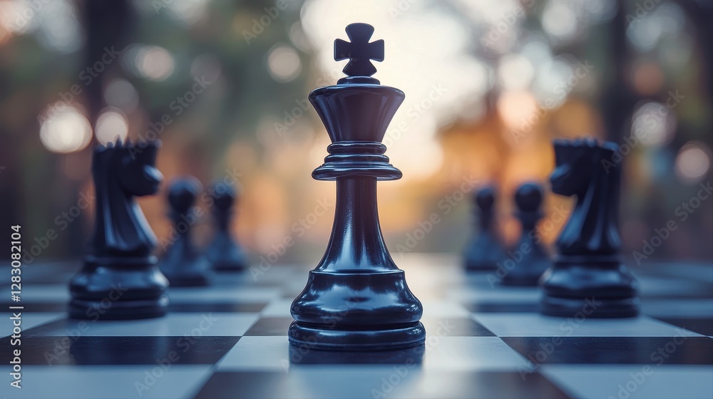 Strategic chess game in progress with focused players engaged in intense competition over a classic chessboard Strategic chess game in progress with focused players engaged in intense competition over a classic chessboard