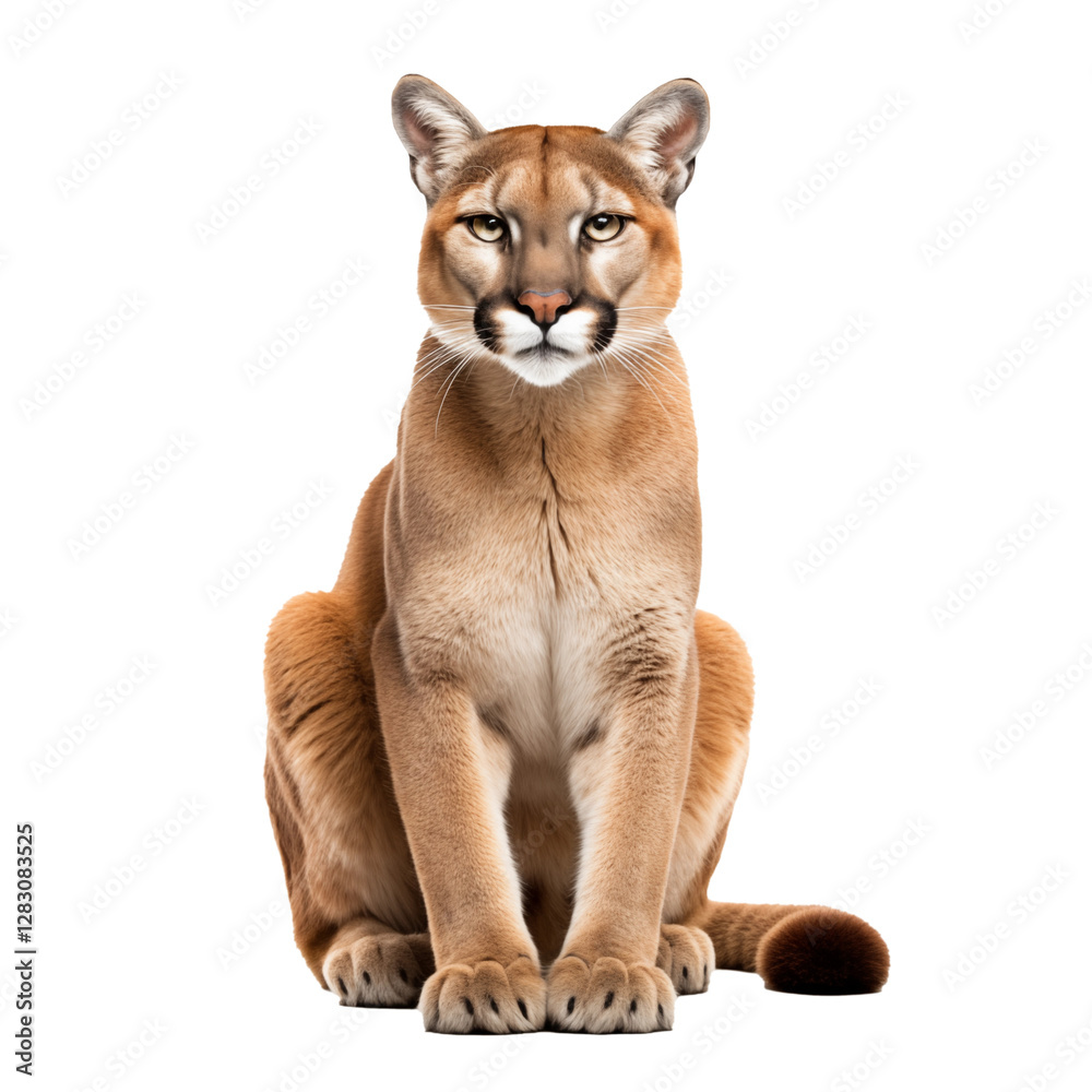 Obraz premium standing puma transparent background 
