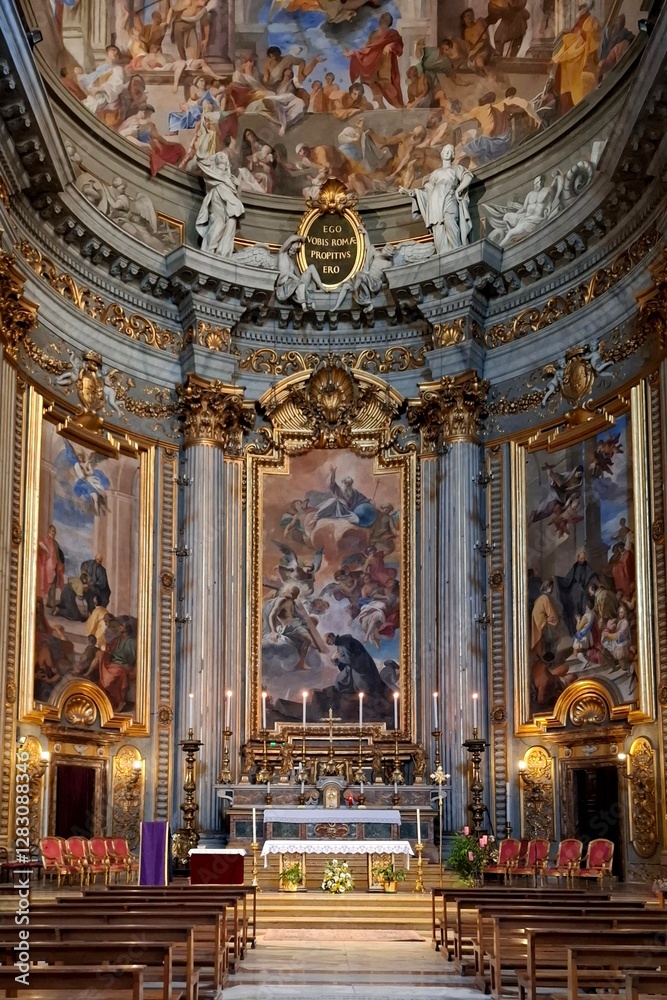 Obraz premium Church of Sant Ignazio di Loyola, Rome, Italy