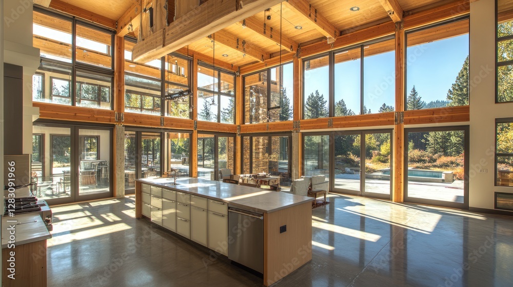 Partially completed house framework with exposed wooden beams and metal supports Partially completed house framework with exposed wooden beams and metal supports