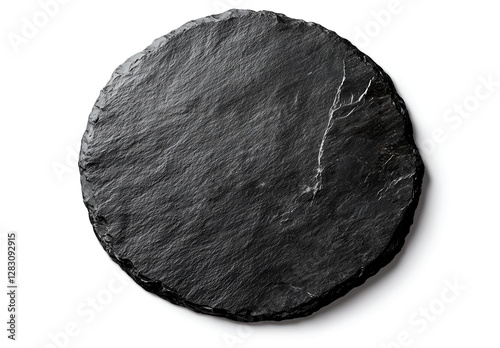 Round Black Slate Placemat, Serving Tray, Coaster