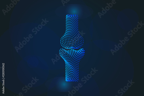 Human Bone and Joint Logo silhouette design vector template. simple icon Bone anatomy creative concept. abstract Bone and Joint care Logotype icon Vector illustration. EPS 10