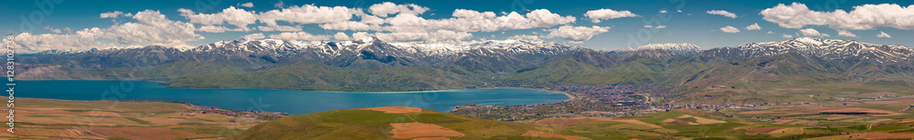 Panoramic view of Bitlis province, Tatvan District and Lake Van Panoramic view of Bitlis province, Tatvan District and Lake Van