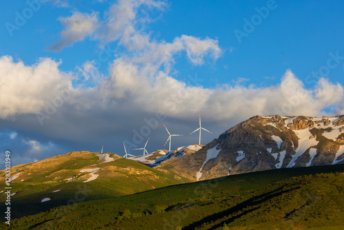 wind turbines that produce electricity