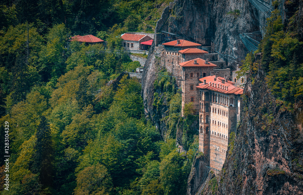 Sumela Monastery (Turkish: Sümela Manastırı) is a Greek Orthodox monastery, in the Maçka district of Trabzon Province in modern Turkey.