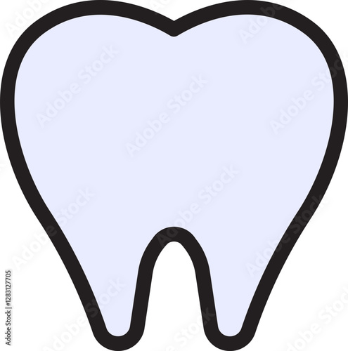 Tooth Filled Line Icon