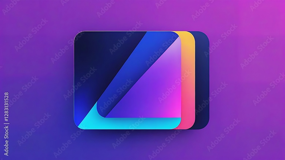 Abstract Colorful Layers Design: Gradient Background Abstract Colorful Layers Design: Gradient Background