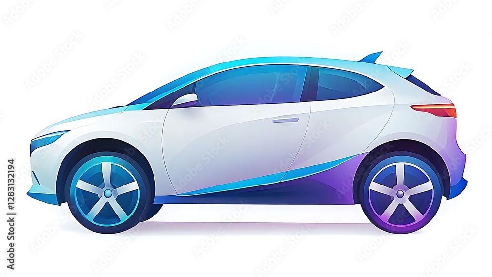 Futuristic Compact Car Design: Sleek, Electric Vehicle Concept Futuristic Compact Car Design: Sleek, Electric Vehicle Concept