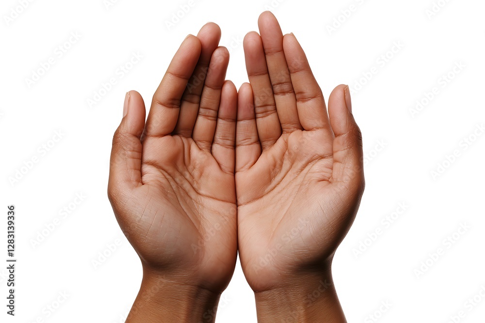 Open Hands in Prayer Gesture - Symbol of Faith and Hope Open Hands in Prayer Gesture - Symbol of Faith and Hope