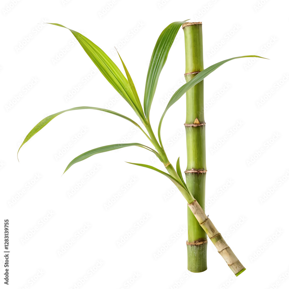 Fototapeta premium Sugar cane isolated on a transparent background