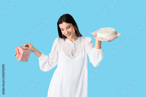 Beautiful young woman with ...