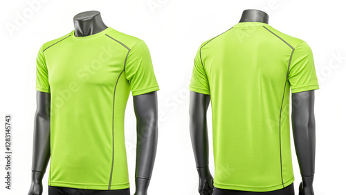 Modern sports tee with moisture-wicking technology, lightweight material, and an athletic cut, ideal for active lifestyles.