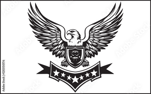eagle shield with wings