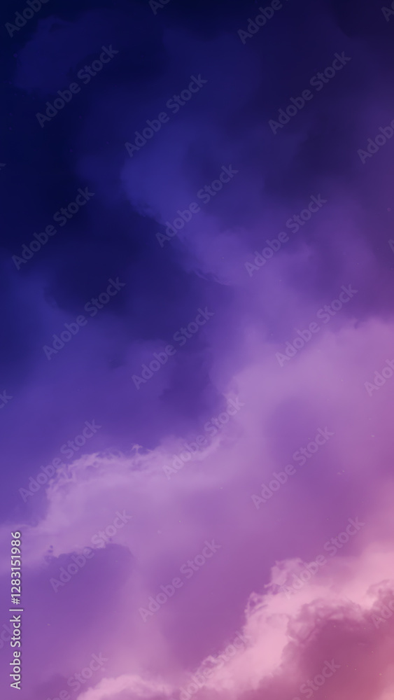 Obraz premium Mysterious Night Sky with Sparkling Stars