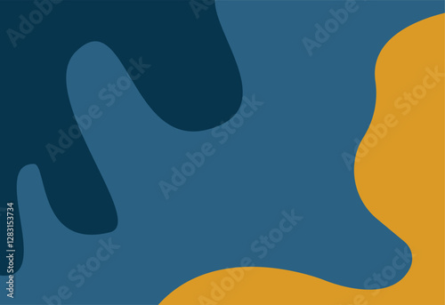 Cuadro en lienzo Abstract background in blue and yellow colors