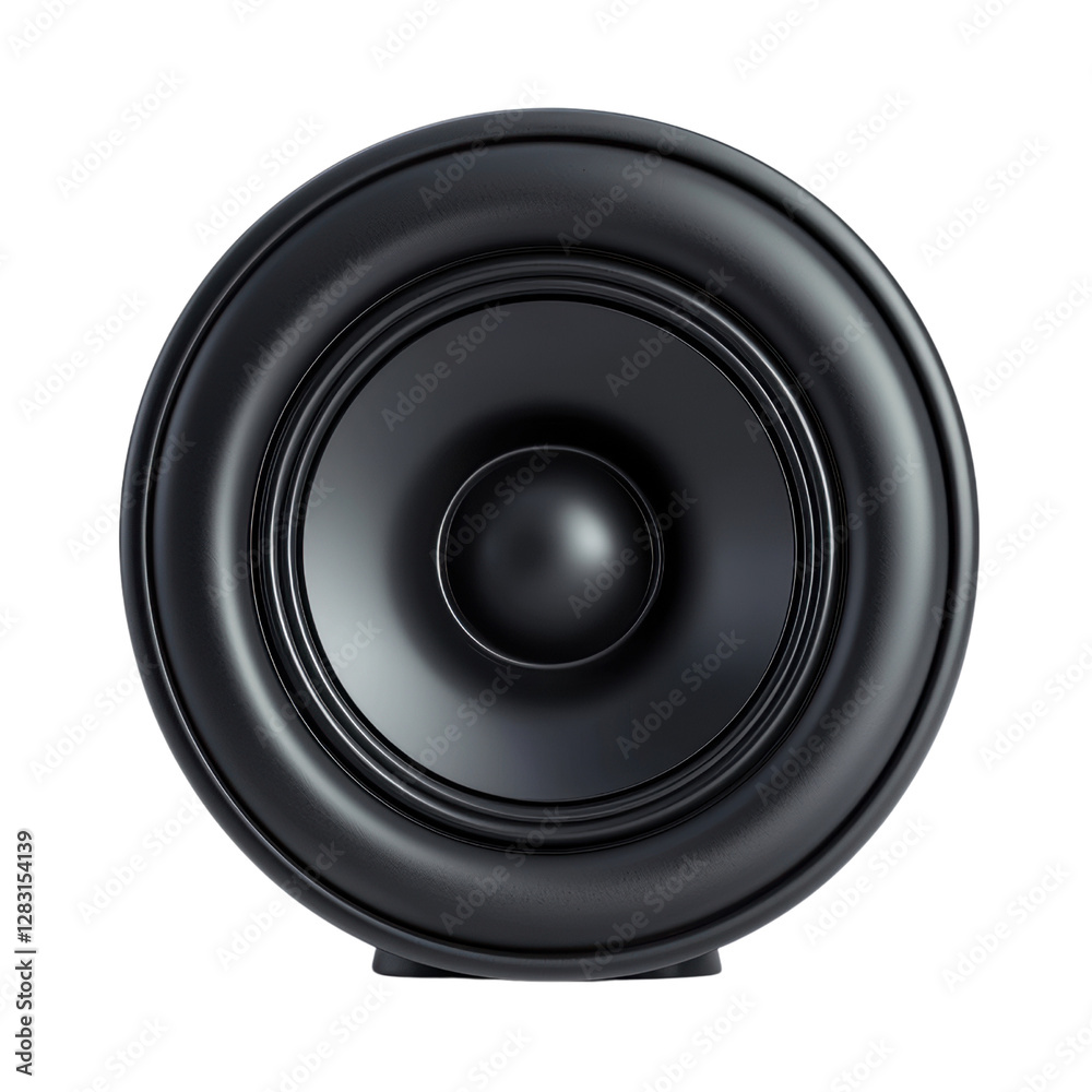 Modern black subwoofer speaker design Modern black subwoofer speaker design