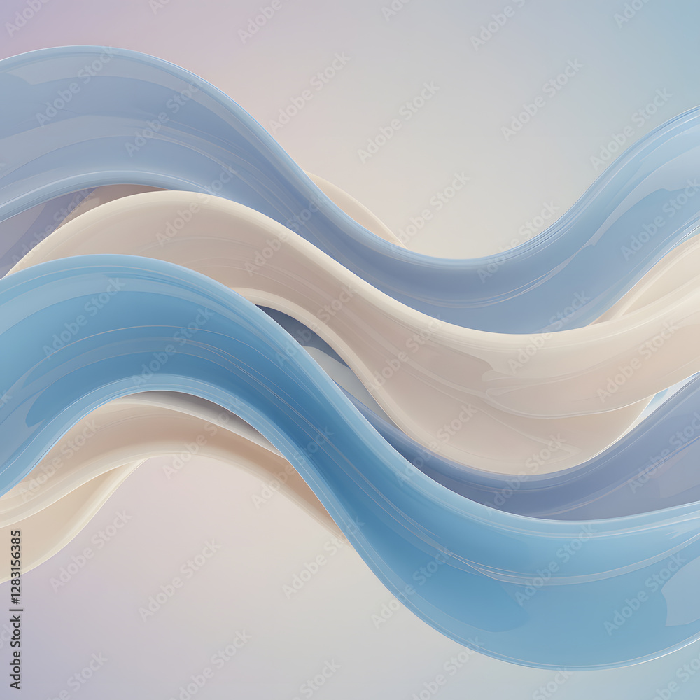 Obraz premium Fluid Neon Wave Pattern