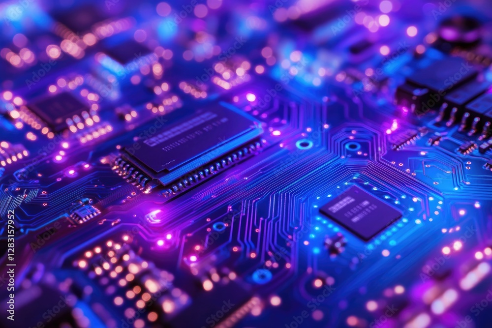High-tech electronics component detailed view High-tech electronics component detailed view