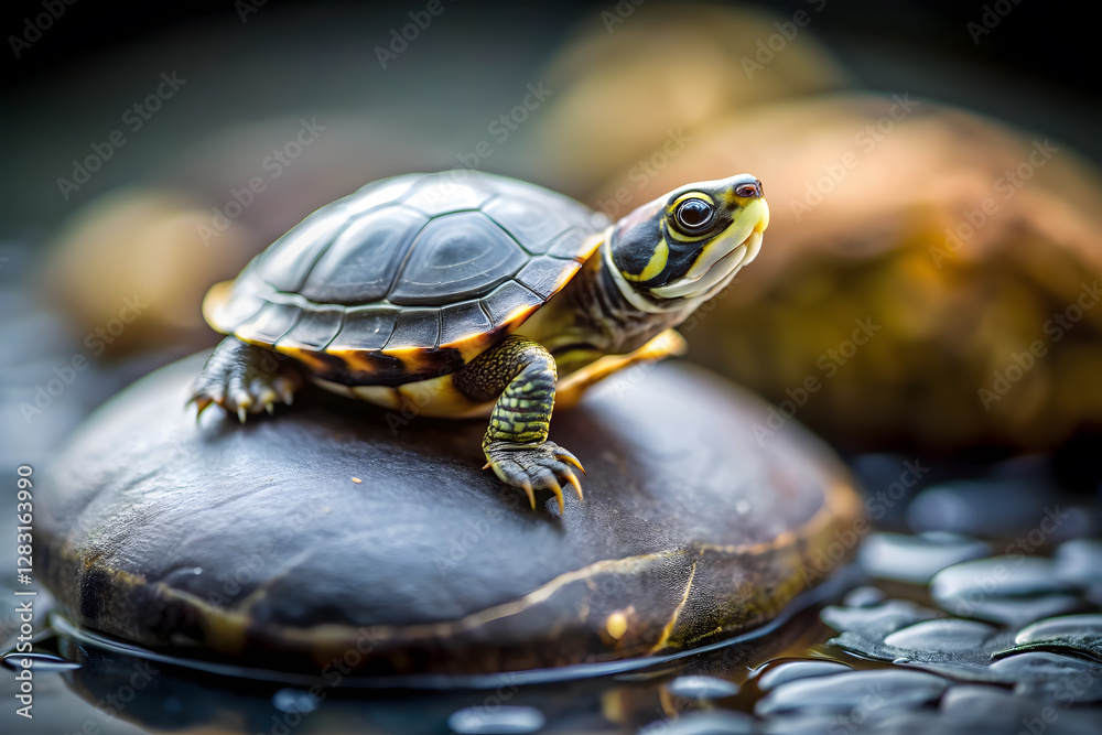 turtle on the rock blur backdrop turtle on the rock blur backdrop